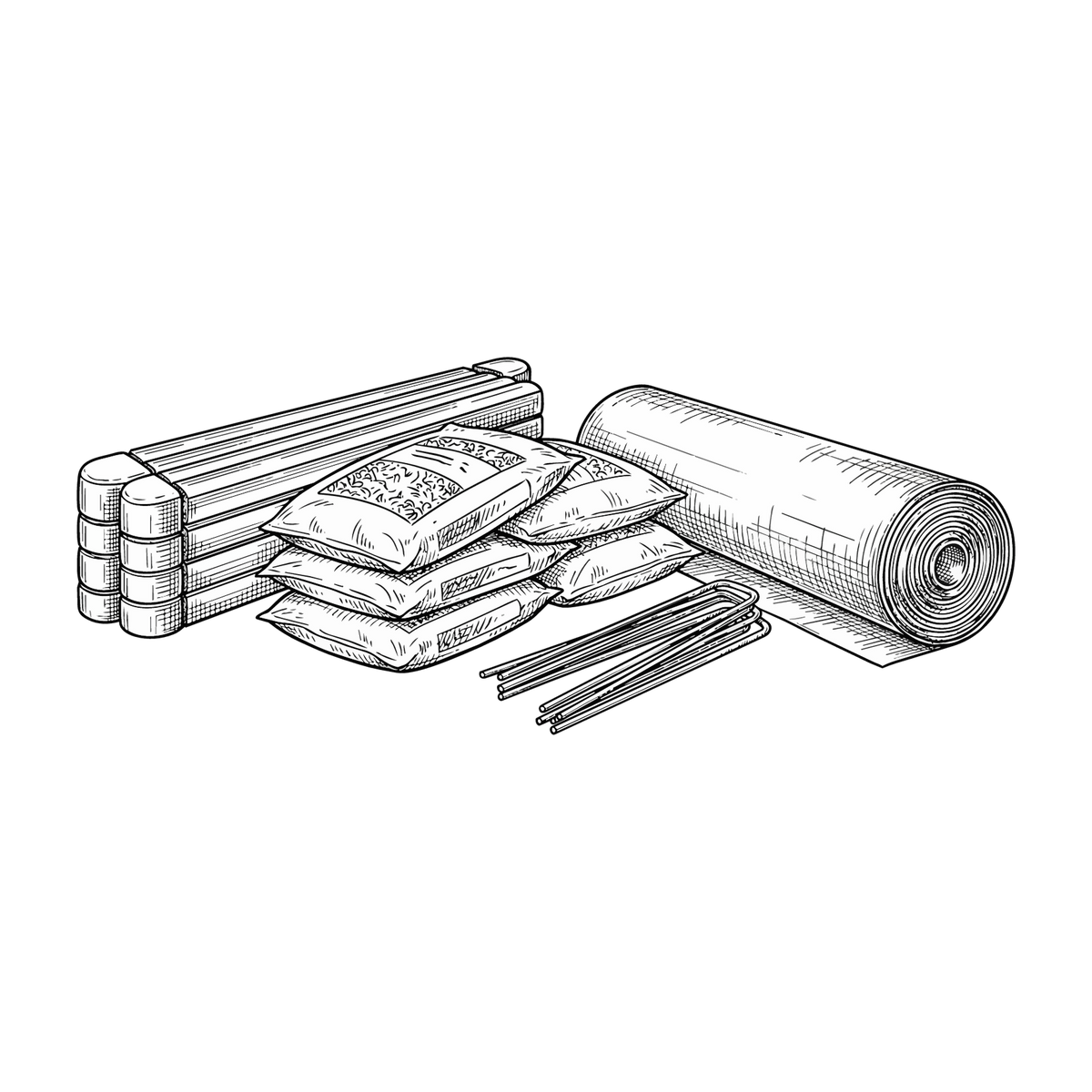Complete playground material package