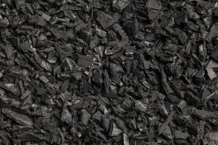 Black Rubber Mulch Nuggets