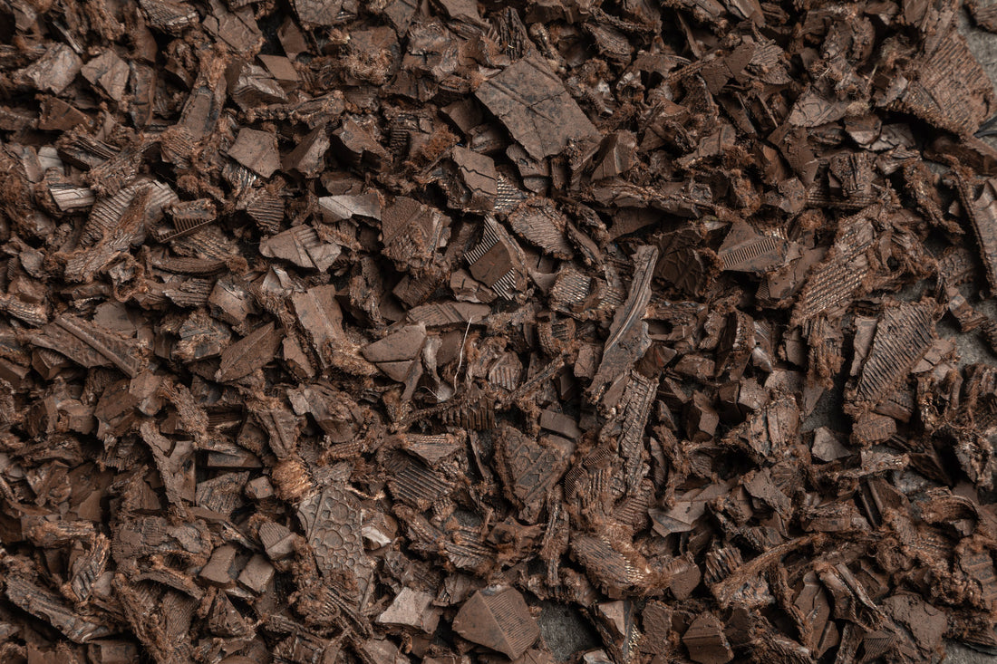 Brown Rubber Mulch Nuggets