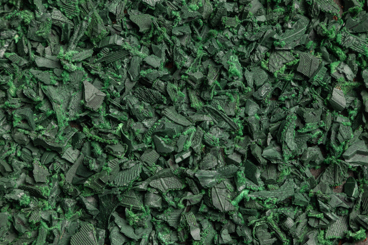 Green Rubber Mulch Nuggets