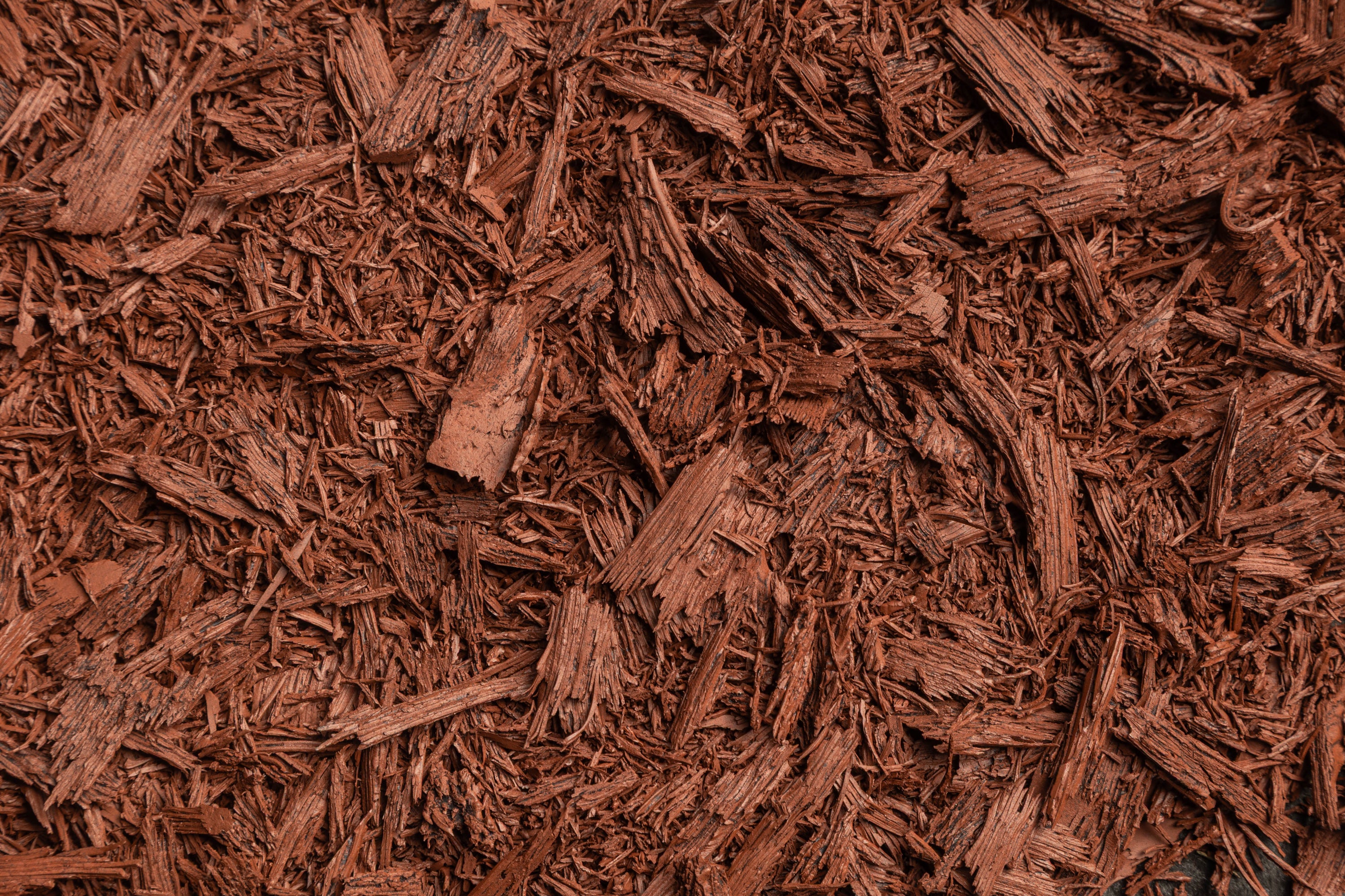 Red Shredded Rubber Mulch